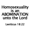 a list of abominations unto the lord comparable to homosexuality